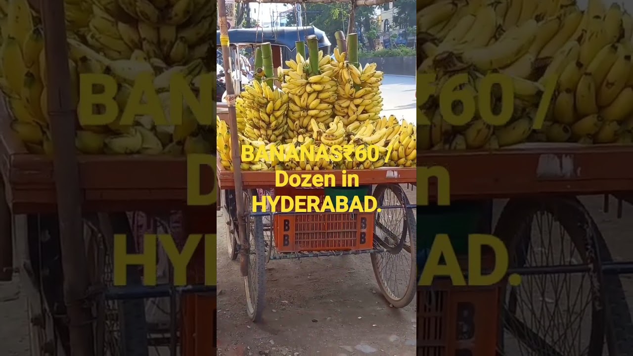BANANAS IN HYDERABAD ₹60/Dozen.
