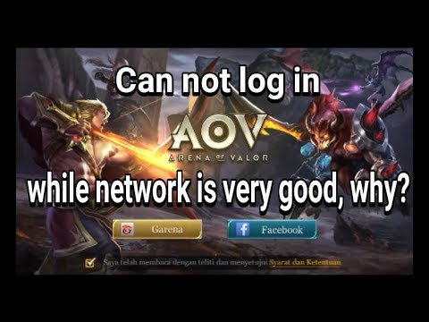 can not login to game MOBA AOV , While the network connection is good , Why ??????