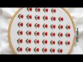 Beautiful art hand embroidery|hath ki kadhai|handembroidery flower design #art#embroidery #flower