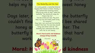 Información The Butterfly and the Bee | English Short Story #moralstory #englishspeaking  #shortstory #kids Guía