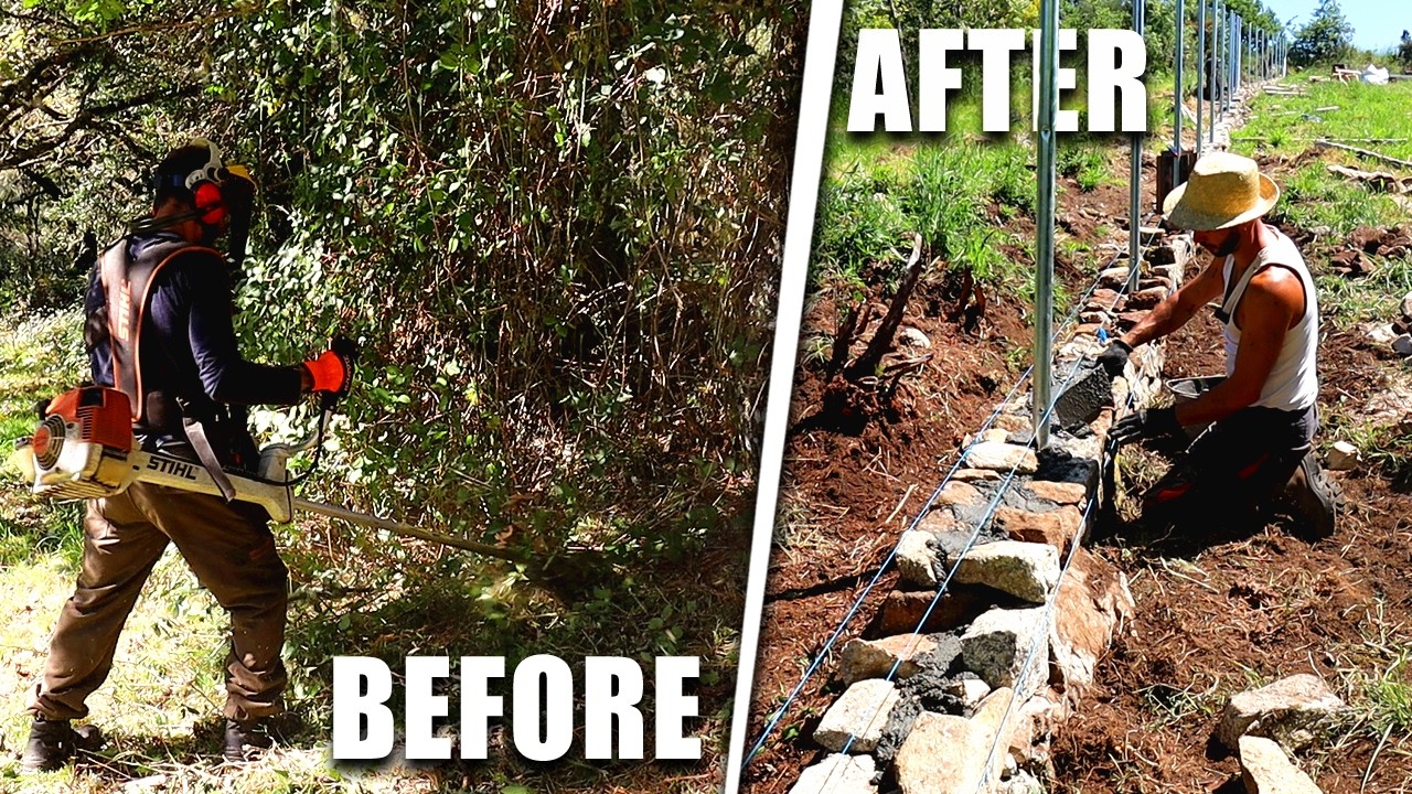 Man Builds Incredible Stone Wall Over 500 Meters Long (Part 1)