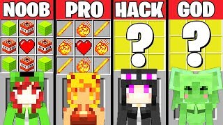 Minecraft Battle: GIRL MOB CRAFTING CHALLENGE - NOOB vs PRO vs HACKER vs GOD ~ Minecraft Animation