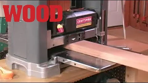 How To Adjust Your Planer To Eliminate Sniping - WOOD magazine