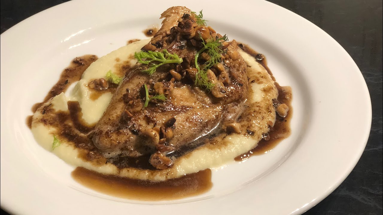 Chicken and Fennel Purée with Thyme and Hazelnut Beurre Noisette