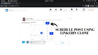 Scheduling Task in Linkedin Clone Using Django & Celery