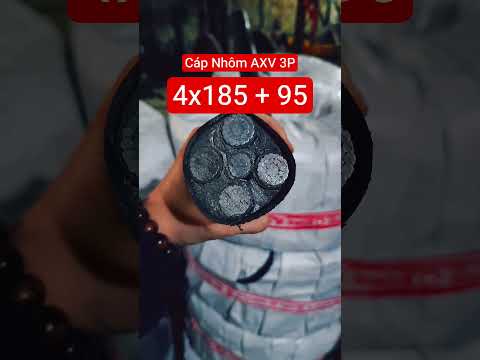 Cáp Nhôm 3p AXV 4x185 +95 liên hệ sản xuất 0397996388 #cáp_nhôm_vặn_xoắn #axv #cáp_nhôm