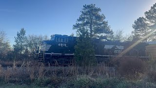 NS #4915 Blows Past With a Mixed Freight