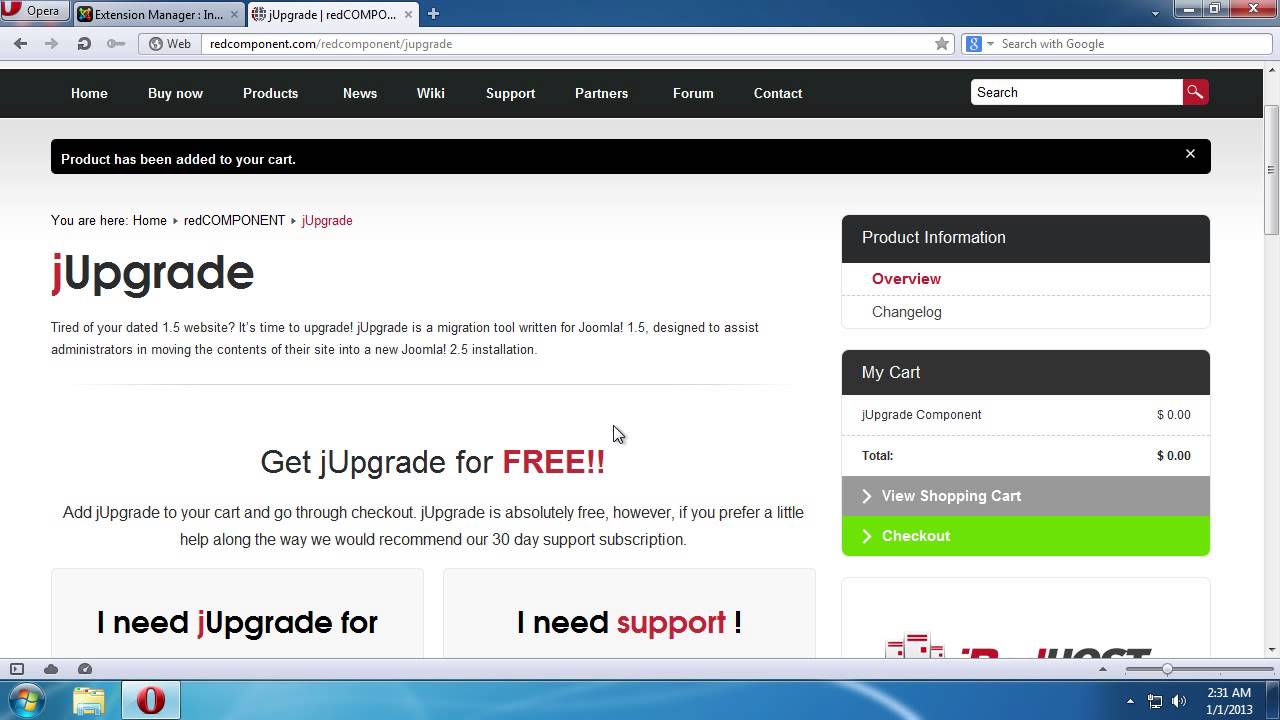 jupgrade joomla 1.5 to 2.5