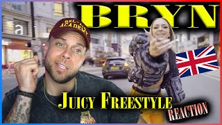 American Reacts to UK Artist Bryn - Juicy Freestyle w/ Aaron Baker