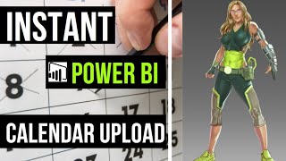 Instant Power BI Calendar Upload using M Code || Download Here!