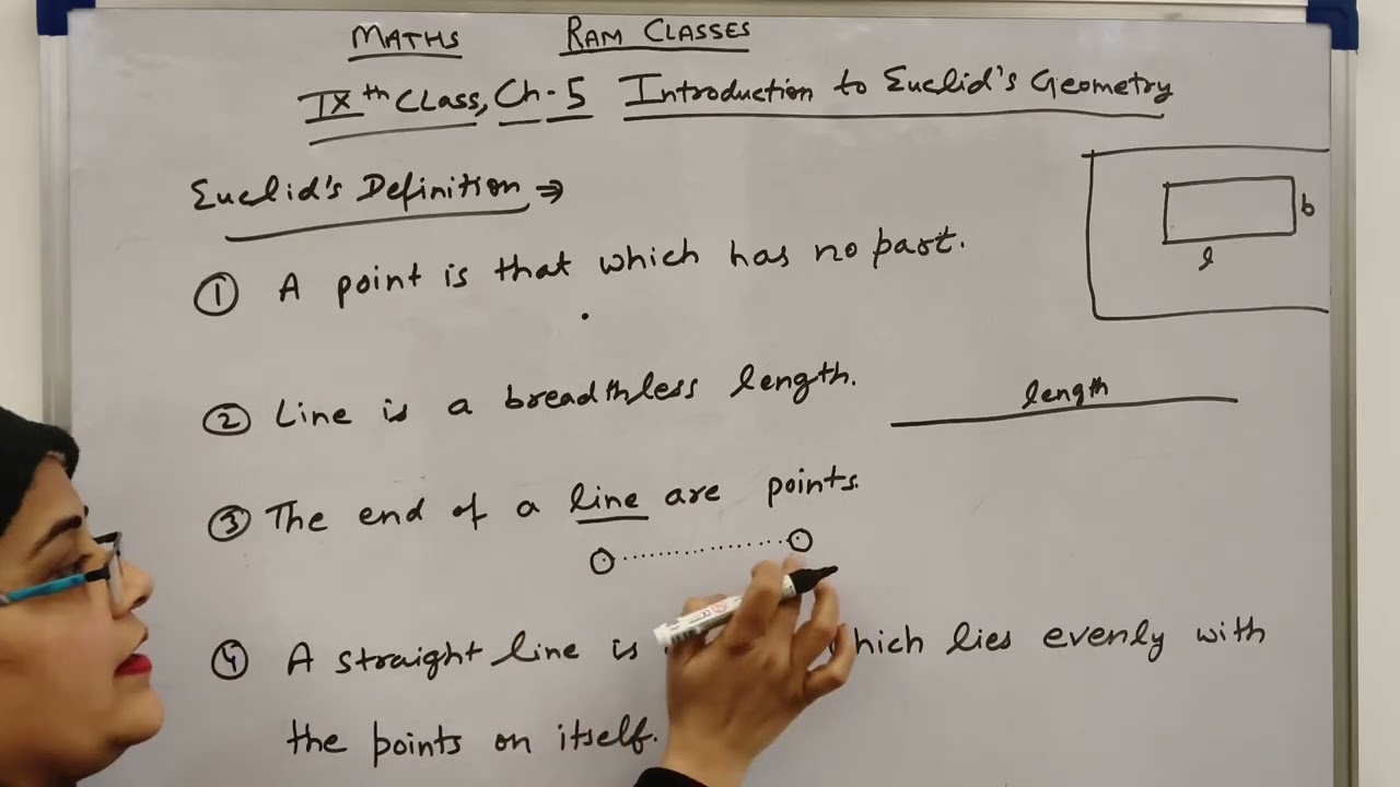 Ch-5 Euclid's Defination Introduction to Euclid's Geometry IX class By Tripta Sharma🙂