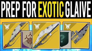 Destiny 2: How to Get EXOTIC GLAIVES! Prep These NOW! Evidence Board, Report Quest Prep & Patterns