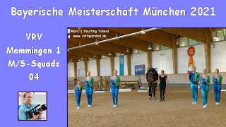 Vrv Memmingen 1 - M-S-Squads 04 - Bayerische Meisterschaft München 2021