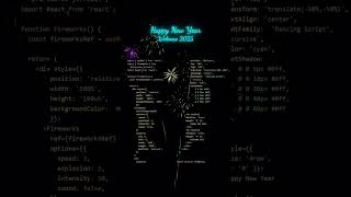 Firework project - #newyear #2025 #coding #programming #programmer #reactjs #javascript #animation