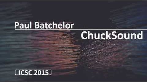 ICSC2015 Paul Batchelor