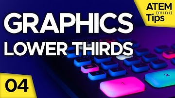 Titles, Transparent Lower Thirds Graphics from Photoshop to ATEM - ATEM Mini Tutorial 04