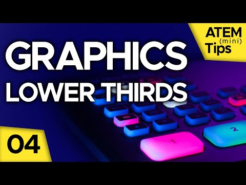 Titles, Transparent Lower Thirds Graphics from Photoshop to ATEM - ATEM Mini Tutorial 04