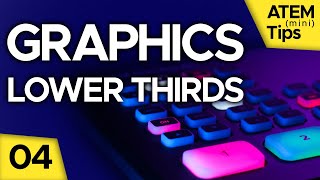 Titles, Transparent Lower Thirds Graphics from Photoshop to ATEM  ATEM Mini Tutorial 04