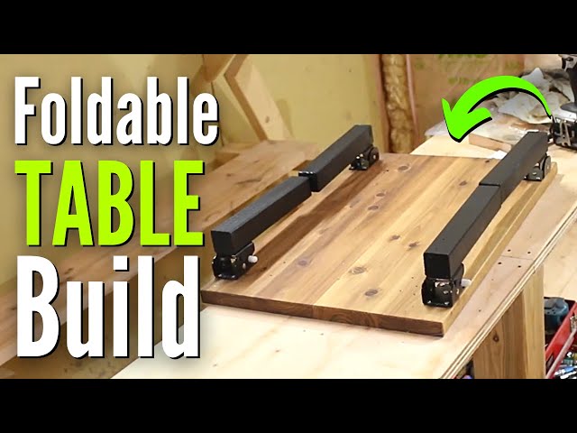 How To Make Simple Table 20 Easy DIY Folding Table Plans To Build A Collapsible, 51% OFF