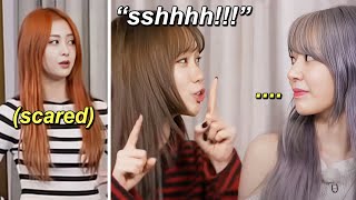 LE SSERAFIM getting scared every time CHAEWON pulls her LEADER card (ssamachi mode again)