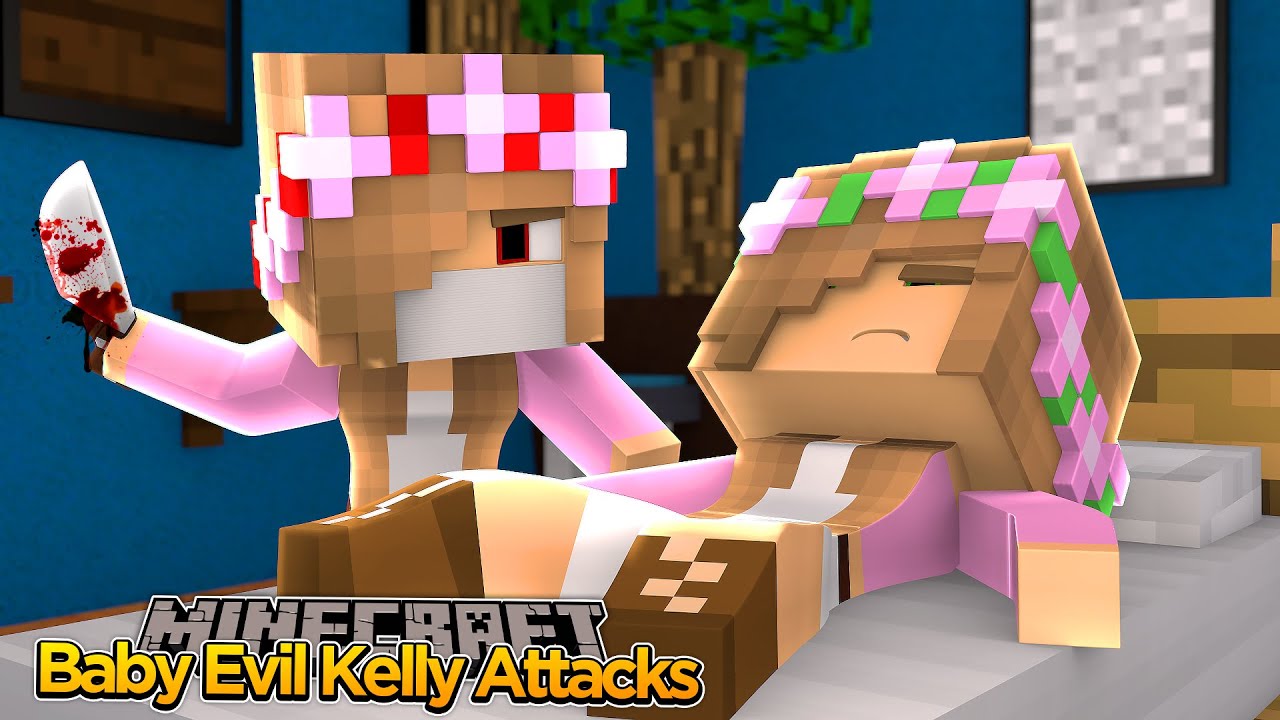 Minecraft Childhood - BABY KELLY TURNS EVIL! - YouTube