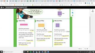 Envision Topic 16-4 Same Perimeter Different Area Lesson