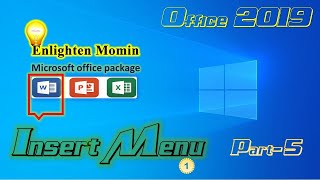 MS Office Package Part 5 MS Word Insert Menu Part 1