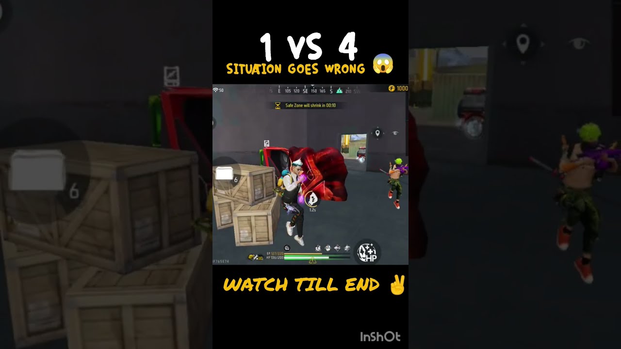 1vs4 😱 Impossible MP5 + M4A1 God Level Clutch 🔥😱 (1 VS 4 SITUATION GOES WRONG 🤣) 