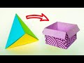 Como Hacer Cajas de Papel, Fácil y Rápido - Manualidades en Origami 📦