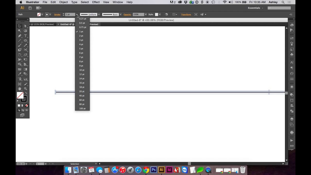 Adobe Illustrator Fix 1pt Stroke Issue Working In Web Document Mode Youtube