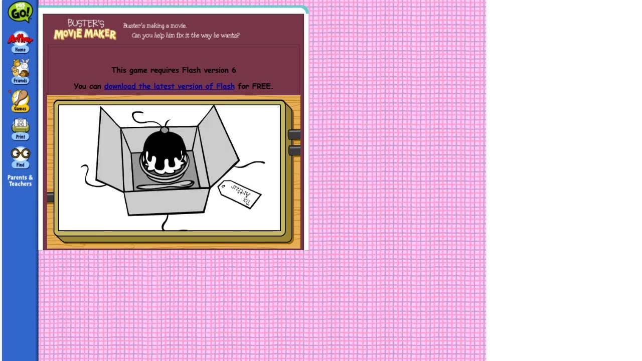 PC Longplay - Buster's Movie Maker Arthur Website