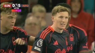 Elliot Anderson Goal 90+4 | Sunderland vs Nottingham 0-5 | Highlights | Premier League 2026