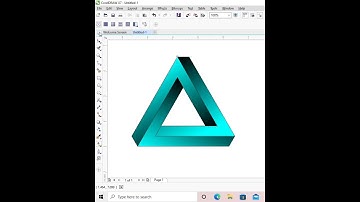 Creative Triangle Logo Design in CorelDRAW #shorts #coreldraw