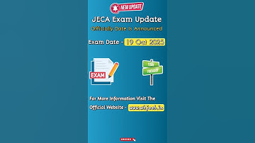 jeca exam date update 2025 #ytshorts #shorts #shortsviral #trending