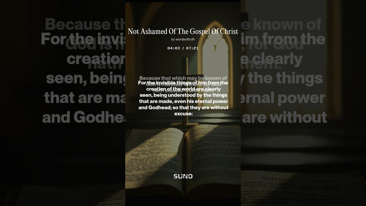 Romans 1 -  Not Ashamed Of The Gospel Of Christ