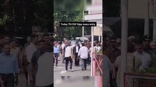 today TN CM Vijay mass entry #shortvideo #tvk #trending #tvkvijay
