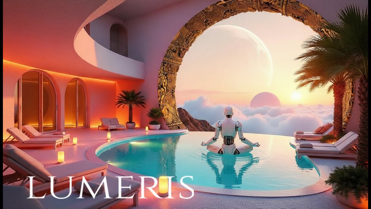 ✨Lumeris : E. of Atlantis Relaxing SciFi Ambient Music✨Heart Healing L. Booster - Theta 4Hz 🎧[4K HD]