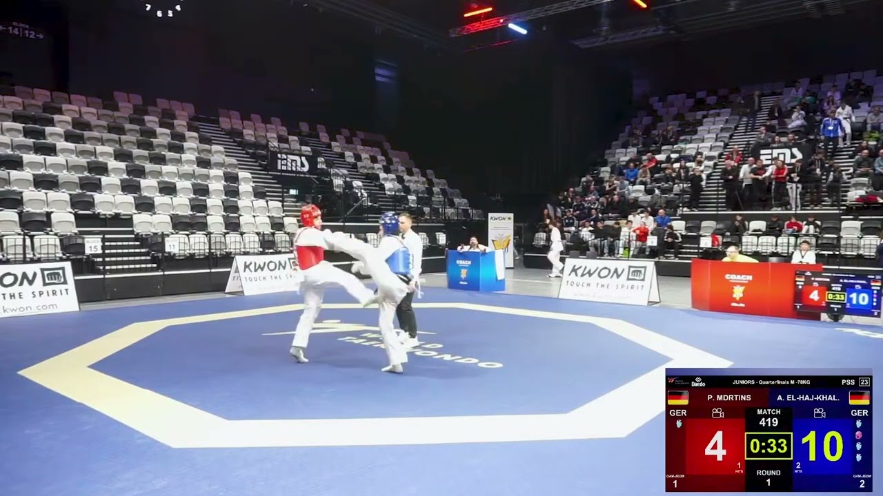 2026 Taekwondo Deutsche Meisterschaft Junioren - 419 -78 kg - Patrick (ROT)