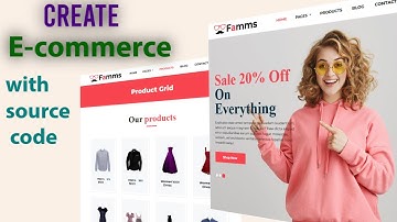 Build a Full-Stack Ecommerce Website with html css and js | My_skills_11 | with source code