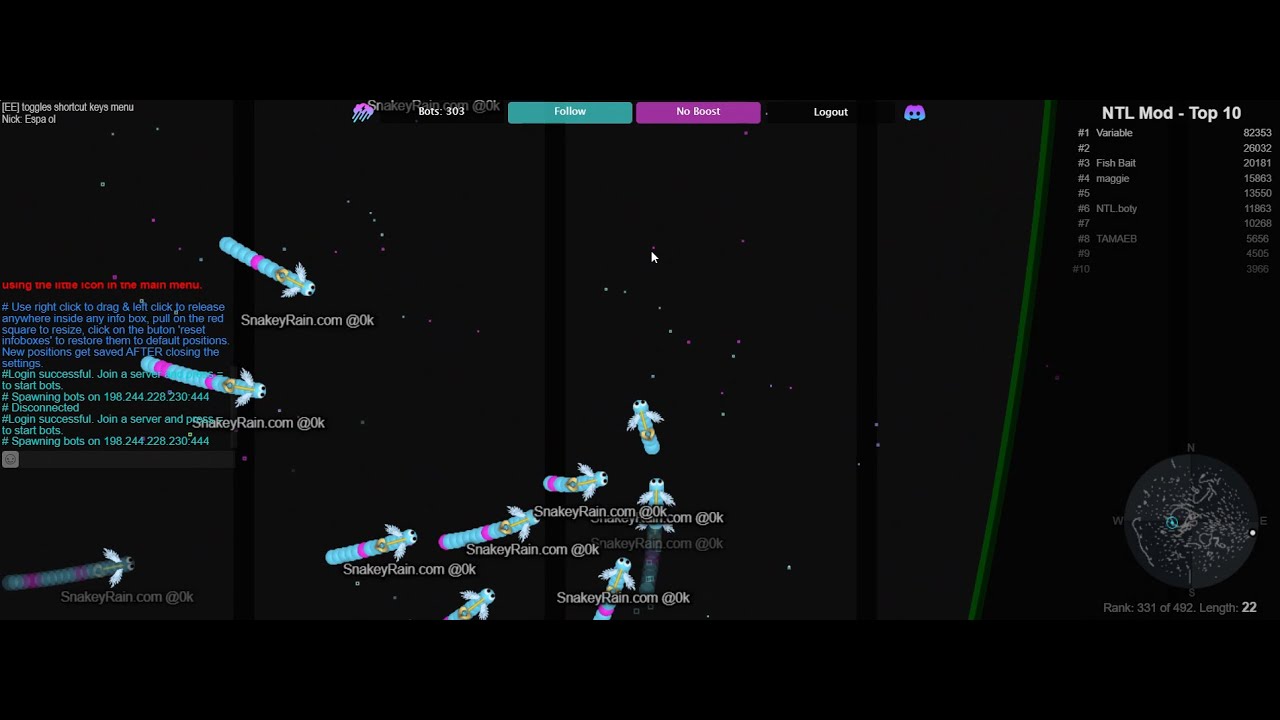 slither.io  tutorial de bots y para pc 2025