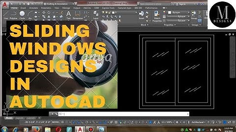 How to Draw Sliding Windows In AutoCad|Mubashar creative designs
