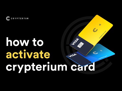 Crypterium Card VISA를 활성화하는 방법