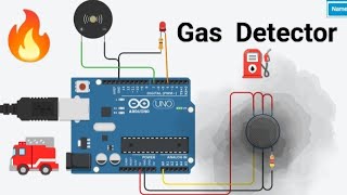 Gas Detector Tinkercad Arduino