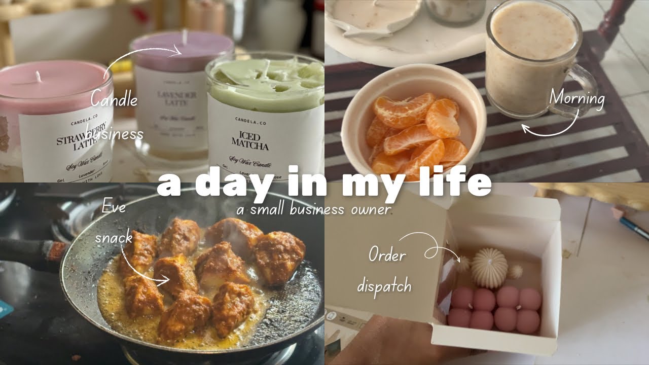 small business owner a day in my life 🕯️ // candle maker// vlog # ...