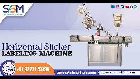 Sticker Labeling Machine for Filled Pouch | Top Labeling Machine