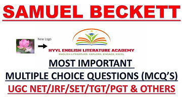 SAMUEL BECKETT/MCQs/UGC NET JRF/SLET/TGT/PGT/ENGLISH LITERATURE/WORLD LITERATURE