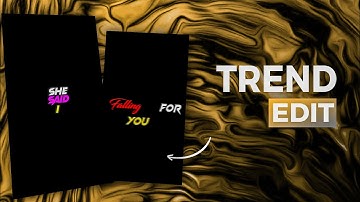 Instagram Trending Lyrics Edit Alight Motion Xml ll Tutorial