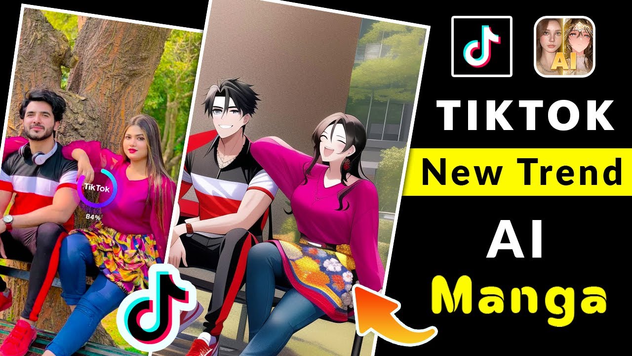 Ai Manga Tiktok new filter effect How to find and use Ai Manga