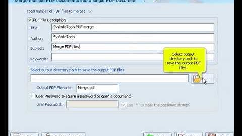 Combine and Merge Multiple PDF Files into a Single PDF File | SysInfoTools PDF Merge Tool