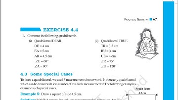 Chapter 4 Practical Geometry || Exercise 4.4  || Class 8 Maths|| RBSE CBSE NCERT
